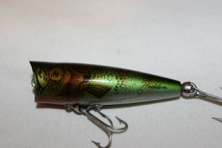 Vintage Heddon Tiny Chugger Fishing Lure Lc Natural Perch 2 1/4 " Ex