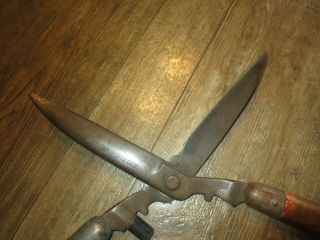 Vintage Wiss Forged Hedge Shears Garden Tool No.  8 1/2E English Style Clippers 3