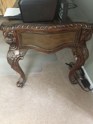 Classic Carved Desk And Chair 3