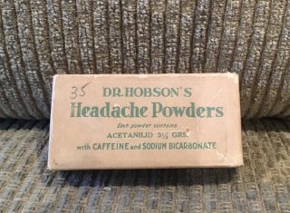 Vintage Dr.  Hobson’s Headache Powder