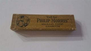 Vintage Philip Morris Cigarettes Tobacco Sample Box.  Full.  H6