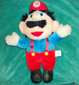 Vintage Rare 1988 Nintendo Mario Bros.  Plush Acme
