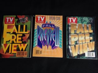 Three Vintage 1994 1995 1996 Fall Preview Tv Guide Issues Northern Wisconsin