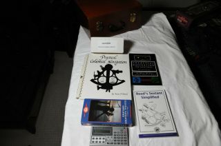 Astra IIIB Celestaire Marine Sextant,  Booklets,  & Celesticomp computer 2