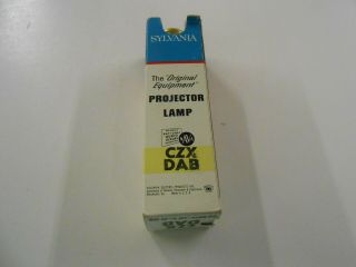 Vintage Sylvania Blue Top Projection Lamp Bulb Czx Dab 25 Hrs 500 Watts