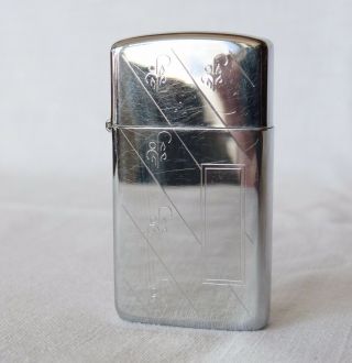 Zippo Slim Lighter - Vertical Line Pattern - Made In Usa 07 Engraveable