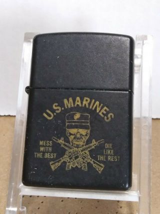 2000 Zippo Lighter - Special Forces,  Mess With The Best,  Die Like The Rest -