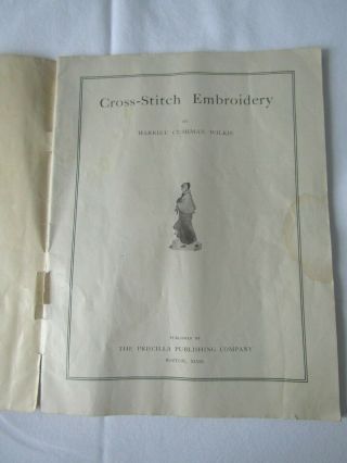 Antique 1899 The Priscilla Cross - Stitch Book 2