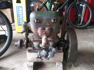 Antique Marine Engine Lockwood Ash 6 Hp 2 Cylinder