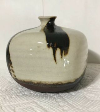 Takahashi Clay Pottery Bud Vase Weed Pot - Vintage - San Francisco 3