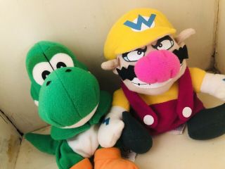 Vtg Yoshi And Wario 5 " Plush Toys Bd&a 1997 Nintendo 64 Mario Bros Series