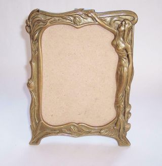 Vintage Art Nouveau Style Solid Brass Picture/photo Frame
