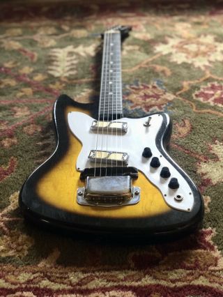 Vintage 1960s Harmony Bobkat H - 15 Guitar