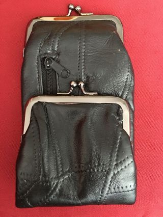 Vintage Leather Cigarette Case Pouch Coin Purse Grandma Bag