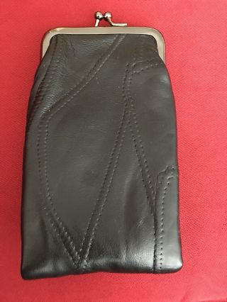 Vintage Leather Cigarette Case Pouch Coin Purse Grandma bag 2