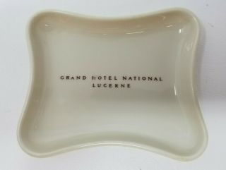 Vintage Grand Hotel National Lucerne Ashtray Switzerland Hotel
