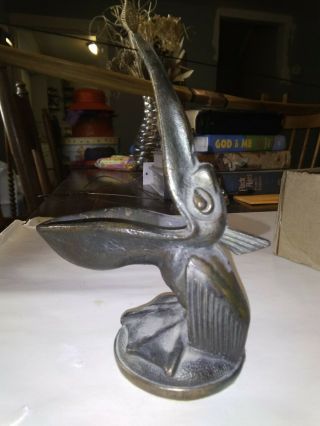 Vintage Cast Iron Pelican Pipe Holder - Great Looking Piece Ex