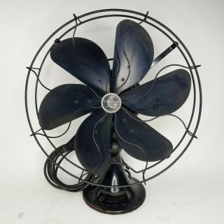 Antique Emerson Fan 6 Blade 16 - In,  Model 73668 3 - Speed Oscillating Perfect