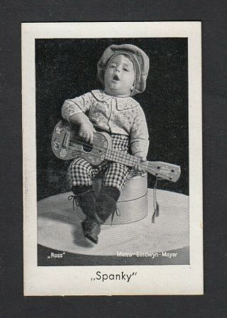 George Spanky Mcfarland,  Vintage 1930s Josetti Cigarette Card