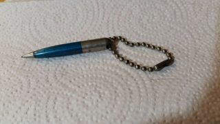 Vintage Clear Blue And Silver Scripto Atlanta,  Mechanical Pencil Show Piece Only