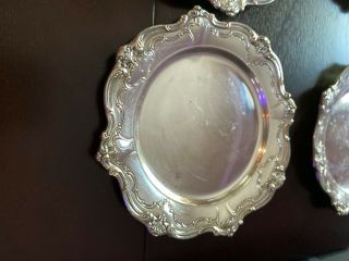 (6) Gorham Sterling Silver Chantilly Bread And Butter Plates
