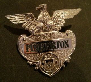 Obsolete Pinkerton Security Hat Badge Vintage