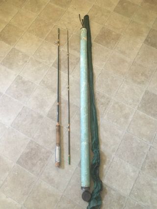 Vintage Sport King 78” 7 Ft Fly Fishing Or Casting Rod With Cloth & Hard Case