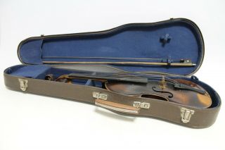 Antique Vintage Old German Violin Jacobus Stainer In Wooden Case - 1780year