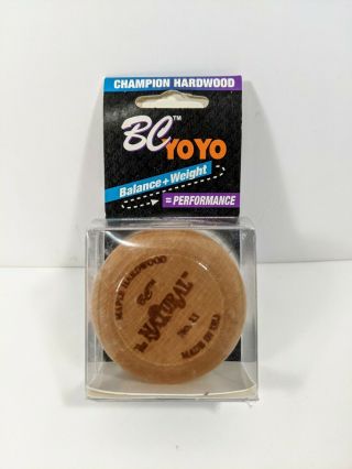 Bc Yoyo Champion Hardwood Maple Wooden The Natural 11 - Vintage