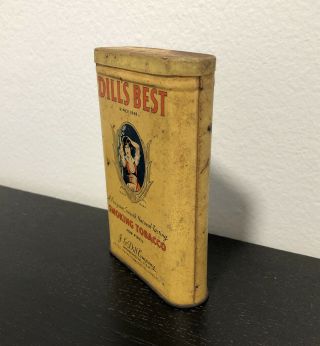Vintage Dill ' s Best Smoking Tobacco Pocket Tin Can 3