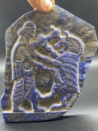 Sassanian Old Unique Lapis Lazuli Stone Wonderful Royal Stone