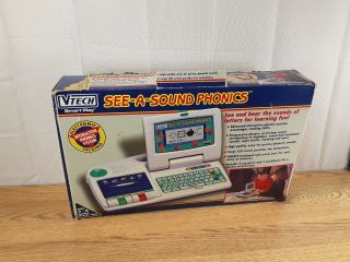 Vintage Vtech Smart Play See A Sound Phonics Electronic Educational Game System