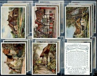 Tobacco Card Set,  John Player,  Picturesque Cottages,  1929