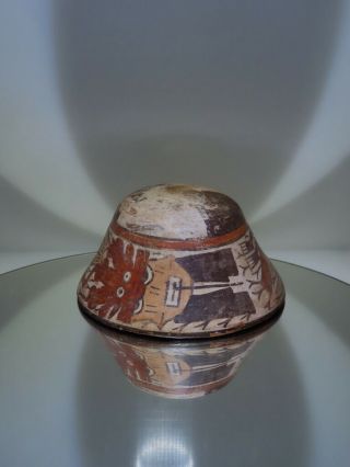 pre columbian ceramic Nazca blood bowl trophy head flying god deity wTL report 3