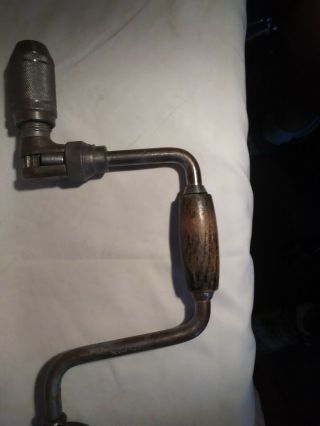 Vintage Stanley No.  945 - 10in.  Ratcheting Hand Drill Brace