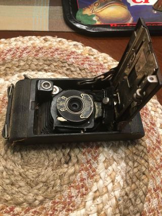 Antique Kodak No.  2 Folding Autographic Brownie Film Camera A - 120 Vintage