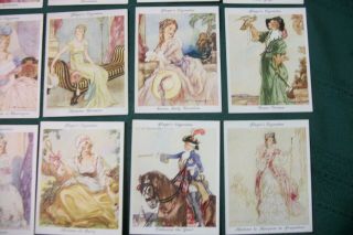 Cigarette Tobacco cards Players Famous Beauties Ladies 1937 Full Set 25 Cards 3