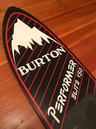Vintage Burton Performer Elite 150 split swallow tail Snowboard - 1986 2
