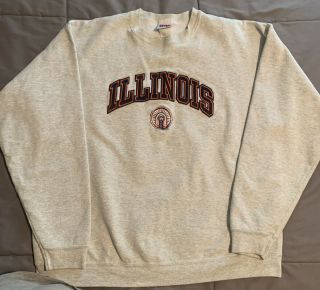 Vintage University Of Illinois Chief Illiniwek Sweatshirt