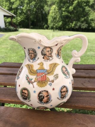 1965 Vintage United States Presidents Pitcher Chadwick - Miller Importers,  Japan