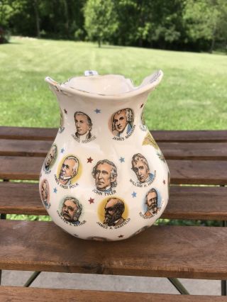 1965 Vintage United States Presidents Pitcher Chadwick - Miller Importers,  Japan 2