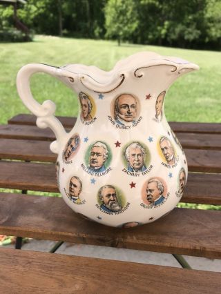 1965 Vintage United States Presidents Pitcher Chadwick - Miller Importers,  Japan 3