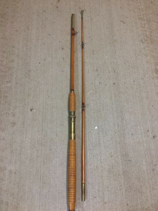 Vintage Sport King 6’ Bamboo Deep Sea Fishing Rod Made In Usa