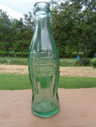 Vintage 6 Fl.  Oz.  Green Coca - Cola Bottle Hamlet N.  C.  1 Vg