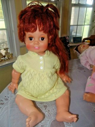 Baby Crissy Large 23 " Red Growing Hair Chrissy 1st Release Ideal Vintage 1972