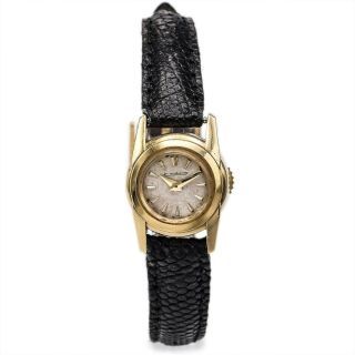 Jaeger LeCoultre Vintage 18K Yellow Gold Women ' s Hand Wind Watch 16 mm 3