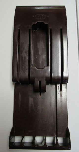 Vintage Cutco Knife Holder.  Wall Hang.  4 Slot.  Brown Bakelite
