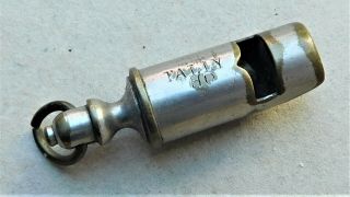 Tally Ho Victorian Brass Whistle Vintage Antique
