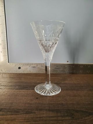 Vintage Crystal Stuart Stemware Wine Glass Drinkware 5 7/8  T