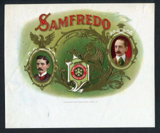 Old Samfredo Cigar Label - Sam 